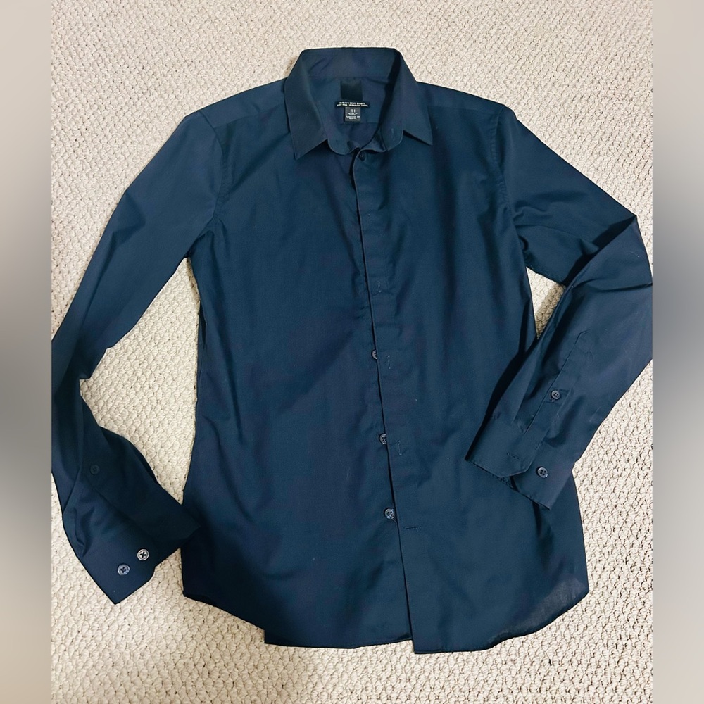 Navy Blue men’s Dress Shirt